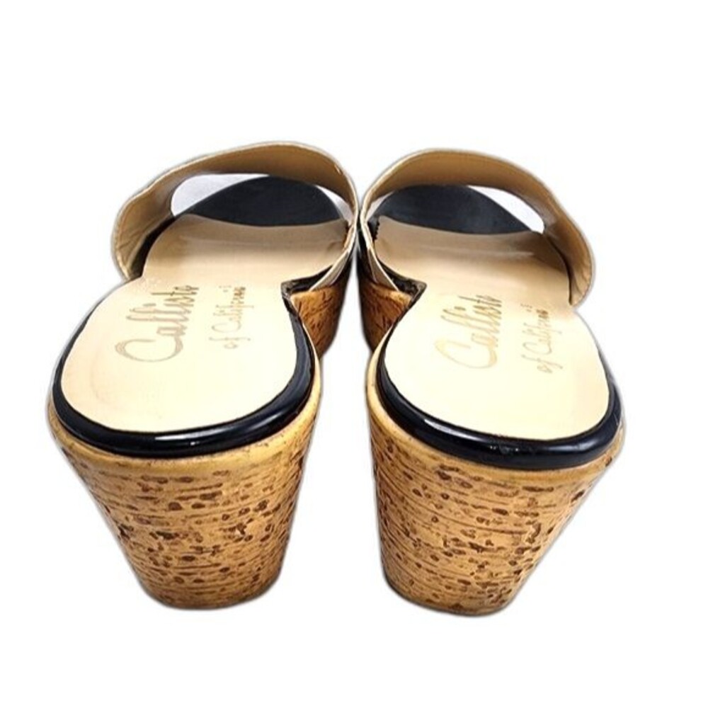 Callisto of California Cheetah Print High Platform‎ Wedge Slides Size 8 - Picture 3 of 9